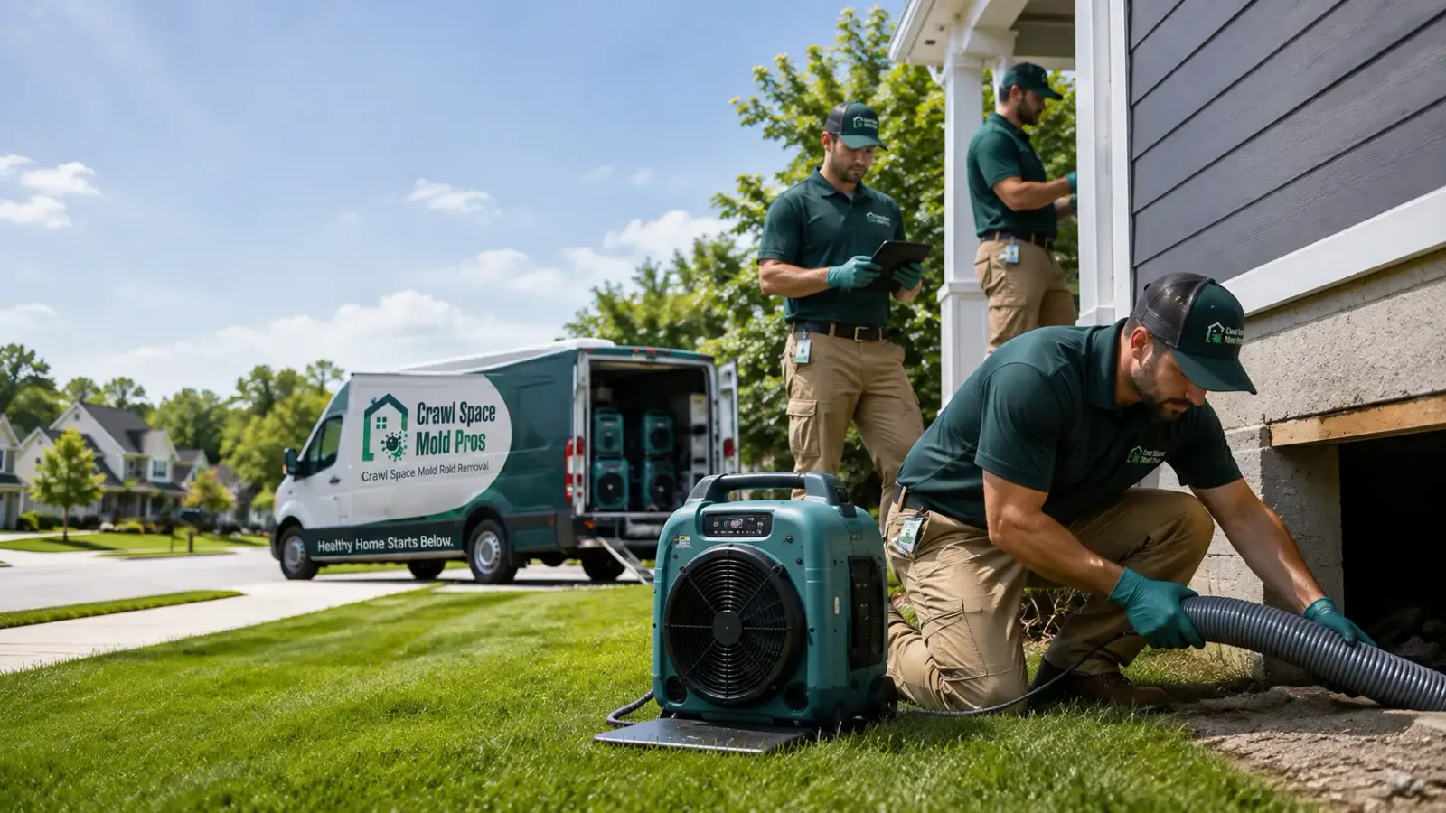 Crawl Space Mold Removal in Monroe City, IN